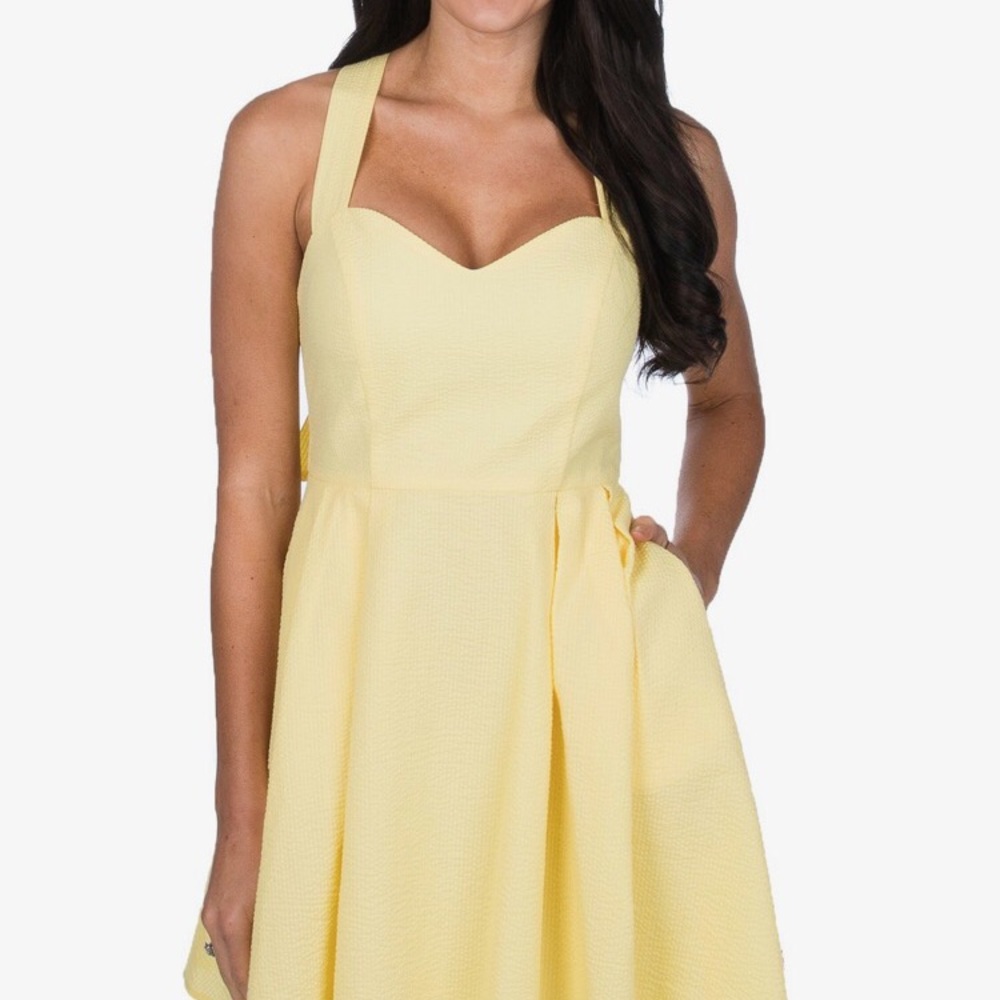 UNWORN Lauren James Yellow Sundress!